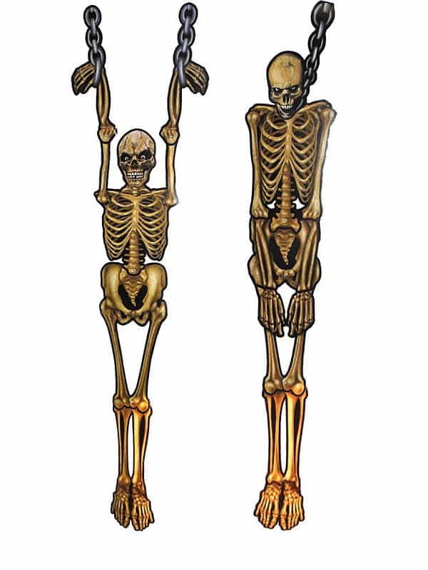 déco zombie squelette 1.50m