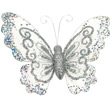 Papillon argent 34 x 25 cm