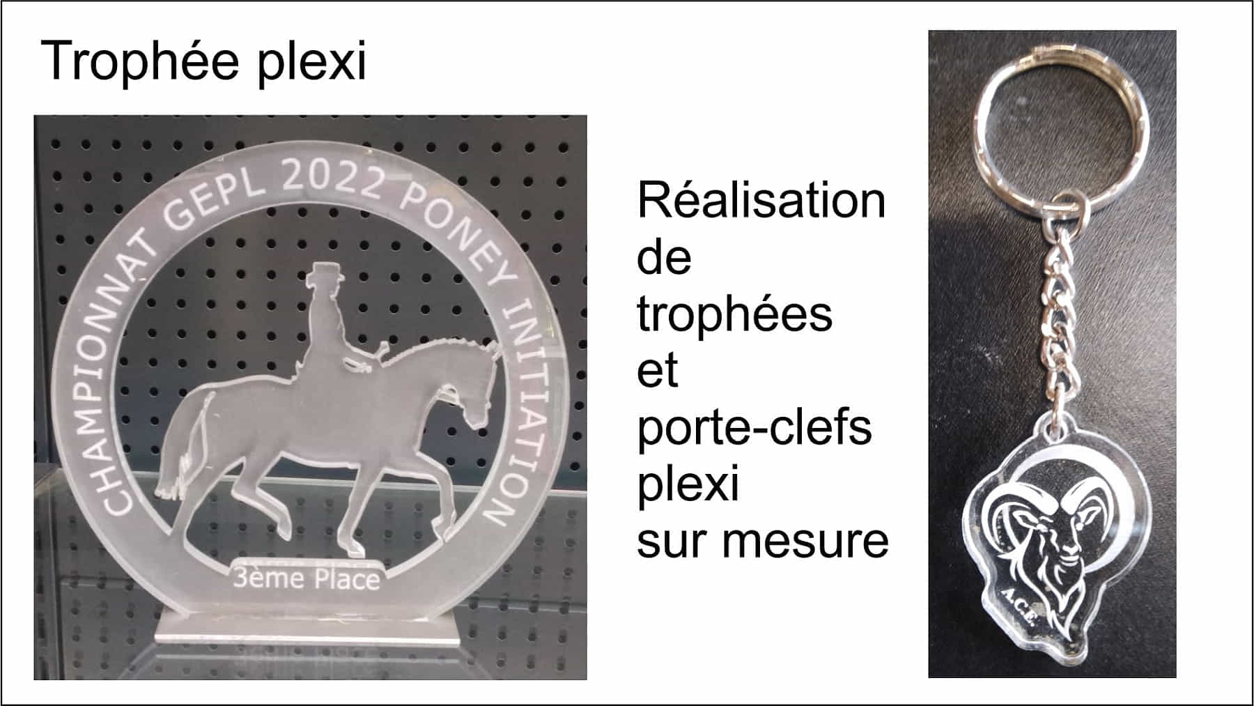 trophée personnalisé plexi