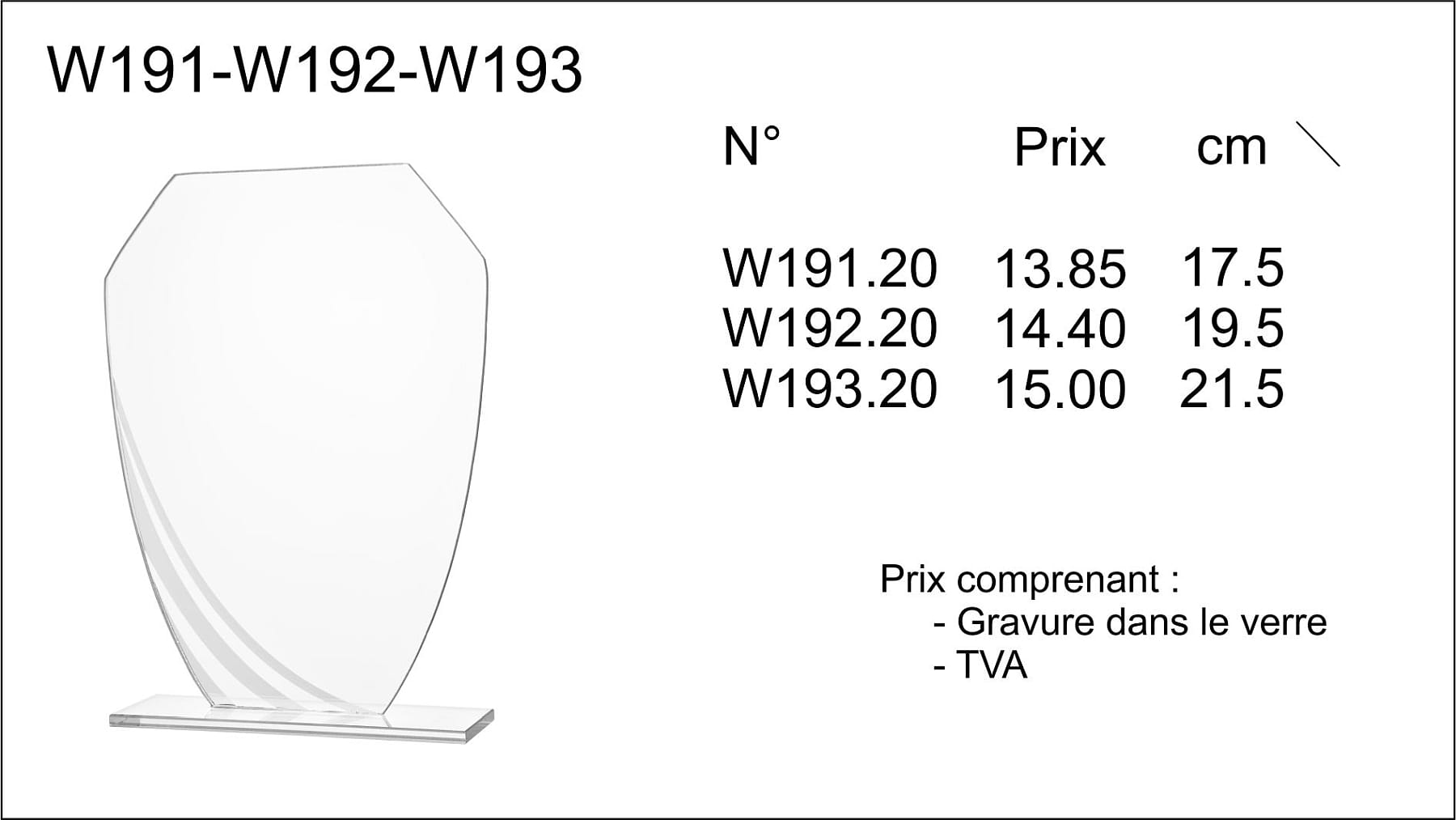 trophée gravé